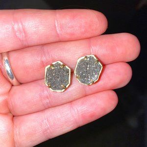 Platinum Drusy Kendra Scott Stud Earrings